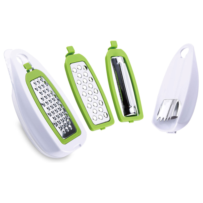 Renberg Magic grater Rallador de 4 piezas intercambiables