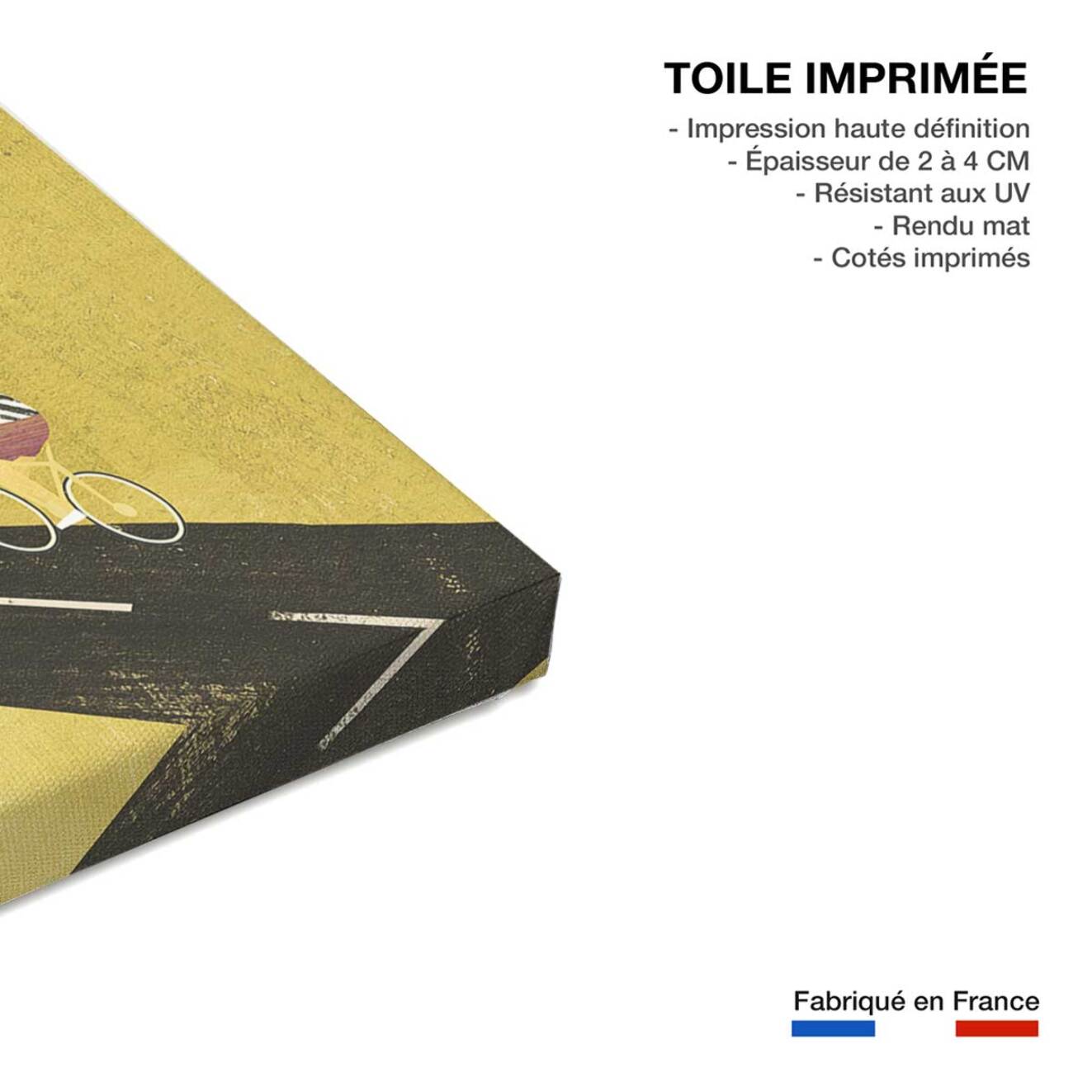 Tableau vélos cycling home  Toile imprimée