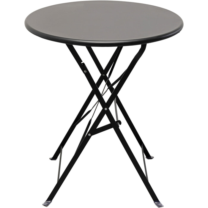 Table de jardin pliante Balcony 60cm noire Kare Design