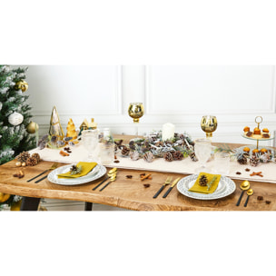 Service 12 Pieces Porcelaine Ginko