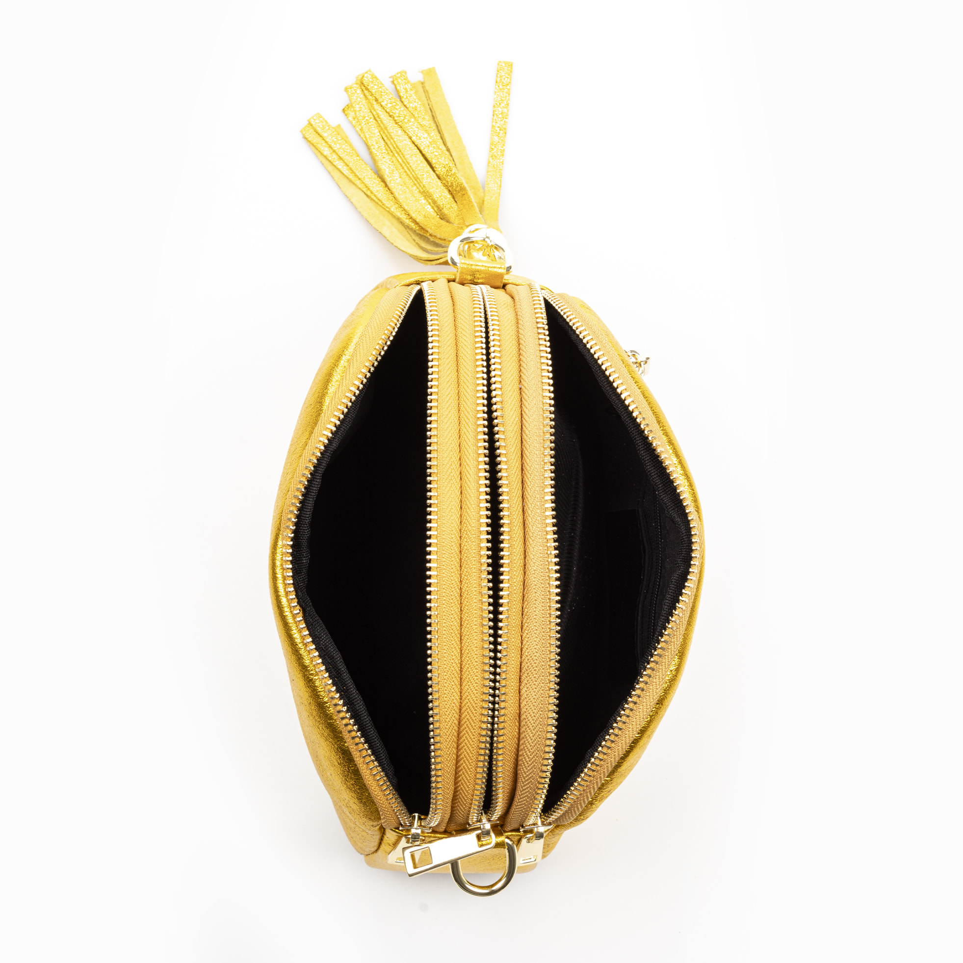 Aliminusa bolso bandolera Mujer. Piel auténtica Gamuza Lacada.