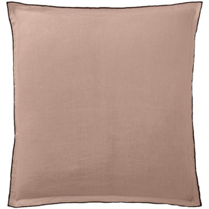 Lot De 2 Taies D'oreiller 100% lin LavÉ 160g Nougat