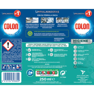 Colon Limpialavadoras Higiene Frescor 250ml, 2 unidades