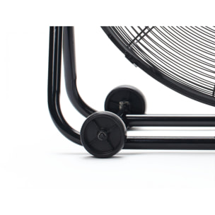 Ventilador industrial de aluminio 160 W con 3 velocidades y ruedas VENTY IND 160 PURLINE