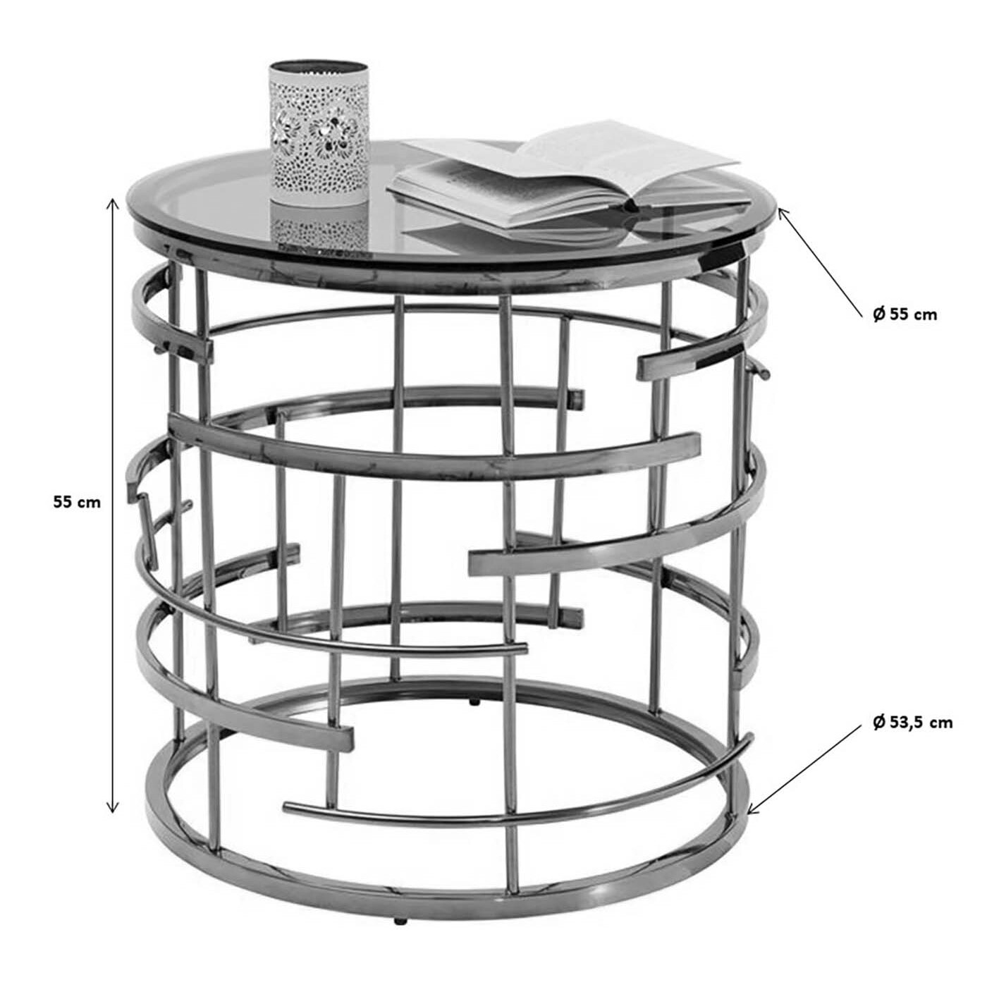 Table d'appoint Jupiter 55cm dorée Kare Design