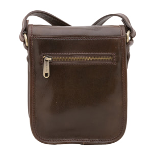 Borsa a tracolla  da uomo In Vera pelle Made in Italy 20x16,5x10 cm