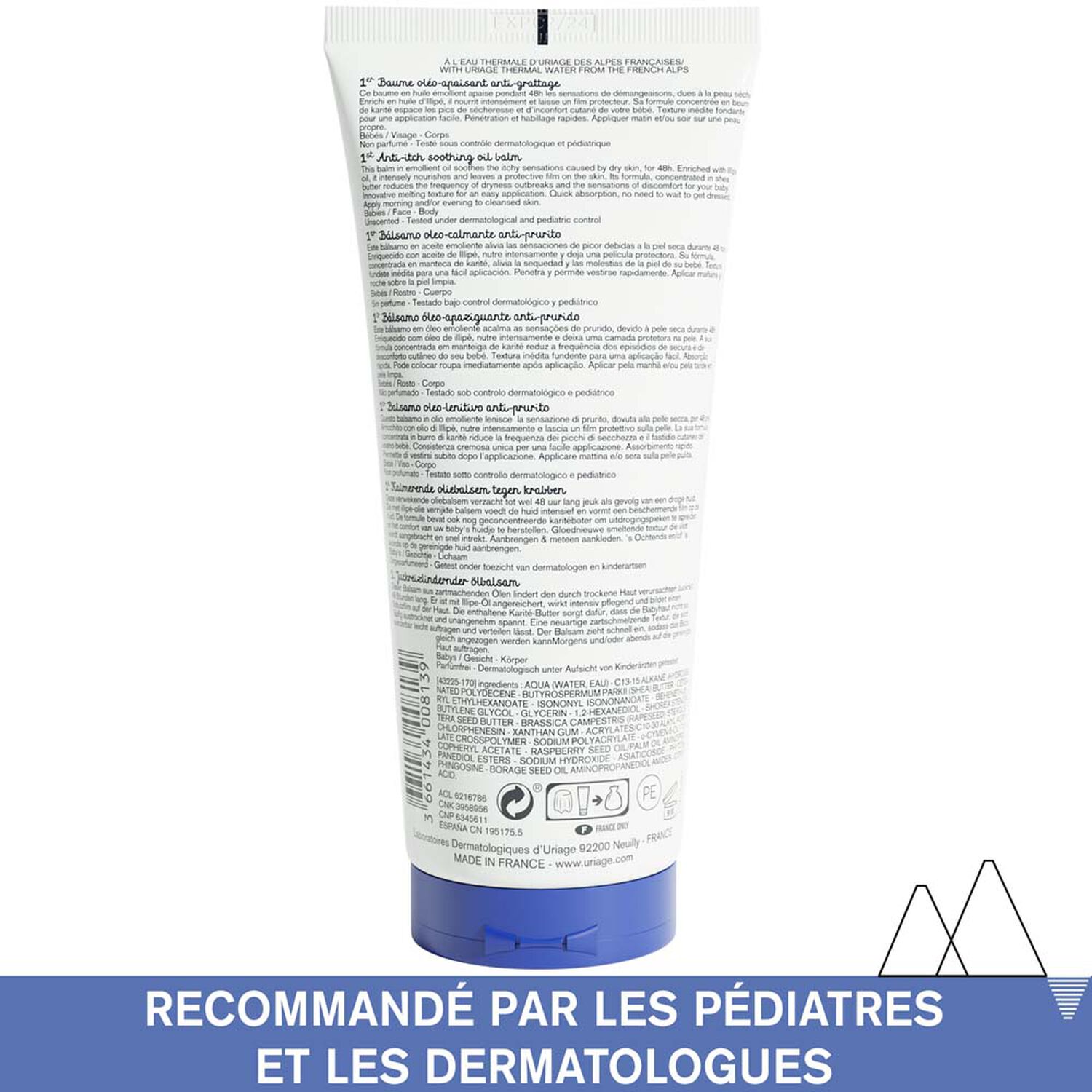 Bébé - 1er Baume Oléo-Apaisant Anti-Grattage - Nourrit Intensément & Protège 200 ml