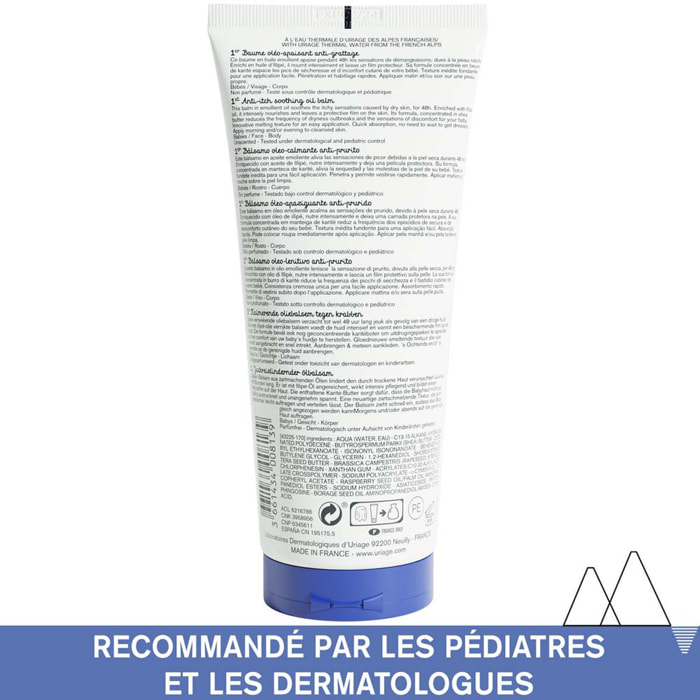 Bébé - 1er Baume Oléo-Apaisant Anti-Grattage - Nourrit Intensément & Protège 200 ml