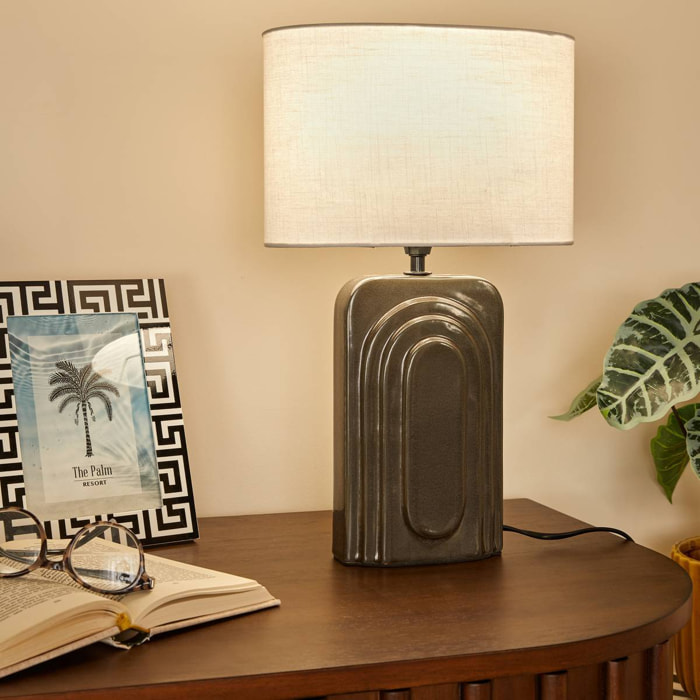 Lampe Monia H42cm noir