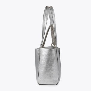 Borsa media metallizzata