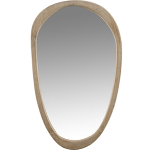 J-Line miroir Irrégulier - bois - naturel - large - 83 cm de hauteur