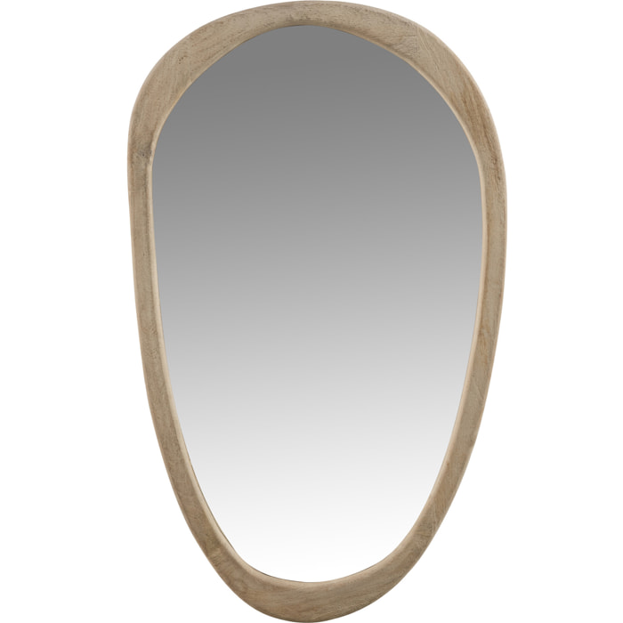 J-Line Miroir Irregulier Bois De Manguier Large