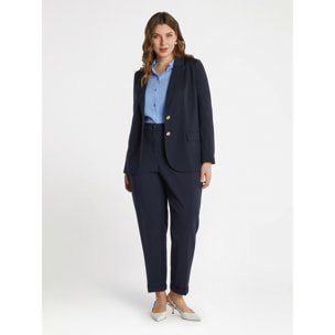 Fiorella Rubino - Blazer con botones joya - Azul