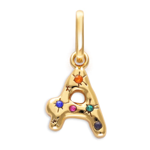 Charm Personalizado Inicial Organic Colors Baño Oro