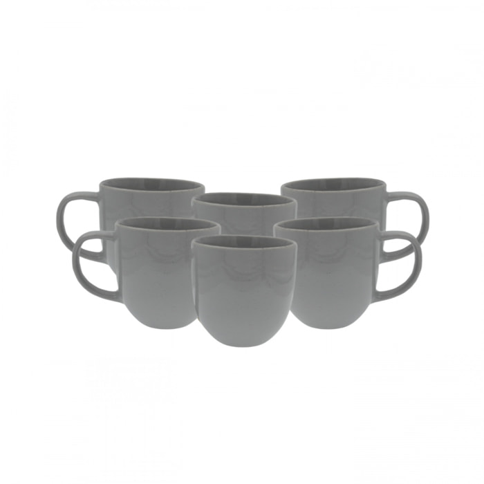 Lot de 6 mugs, GALET