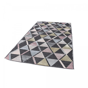 Tapis salon et chambre tissé en viscose motif scandinave SEHI