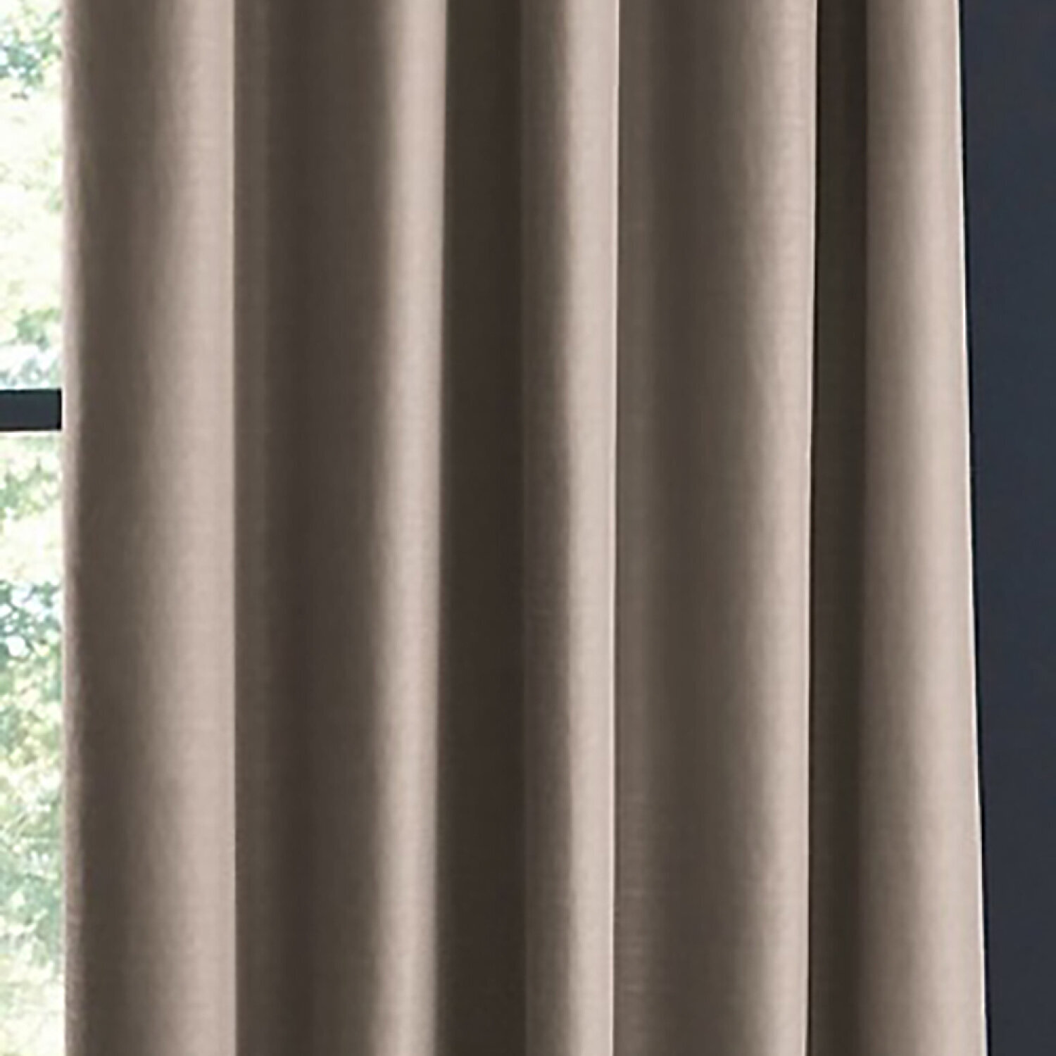 Rideau uni Occultant 100%polyester