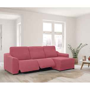 Funda para Chaise Longue derecho (visto de frente ) brazo corto SÚPER ELÁSTICA con RELAX modelo HELENA