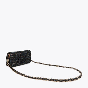 Borsa a Tracolla a Baguette in Tweed