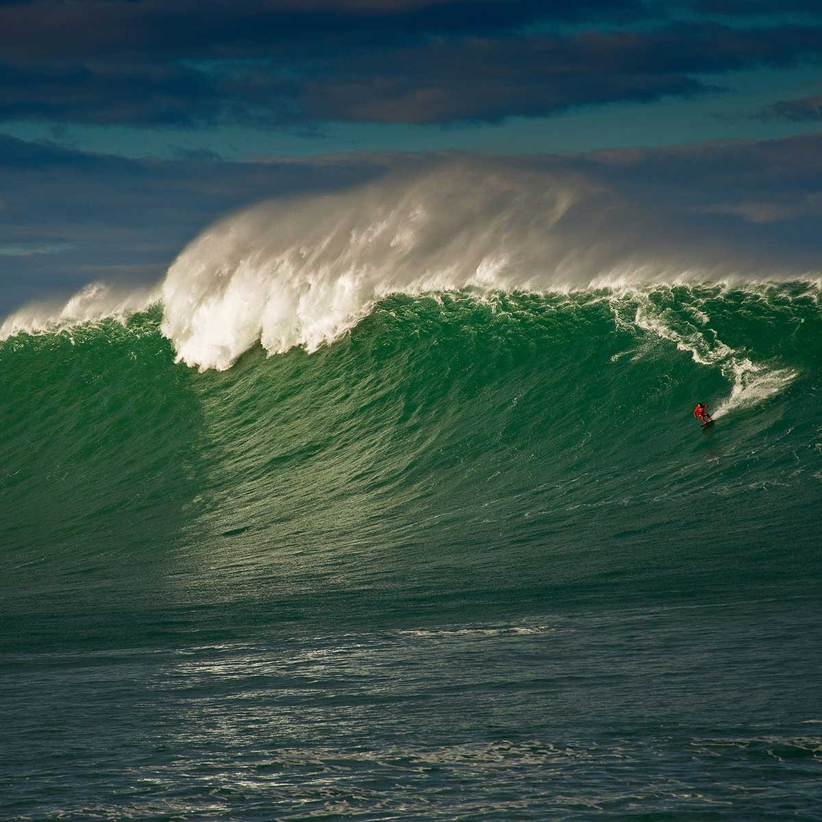 Tableau surf belharra vague géante Toile imprimée