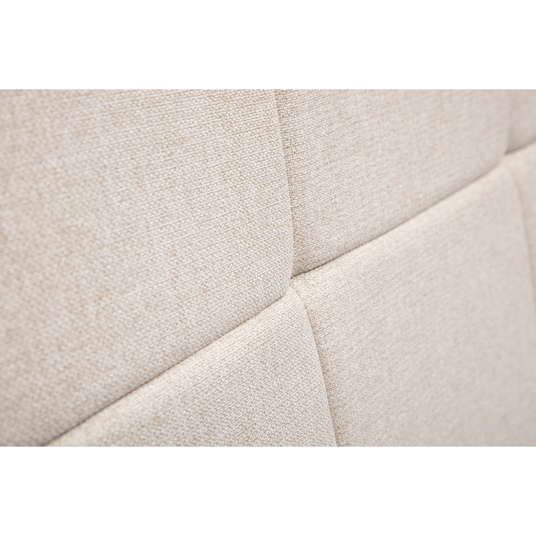 Tête de lit en tissu beige crème L160 cm CLOVIS
