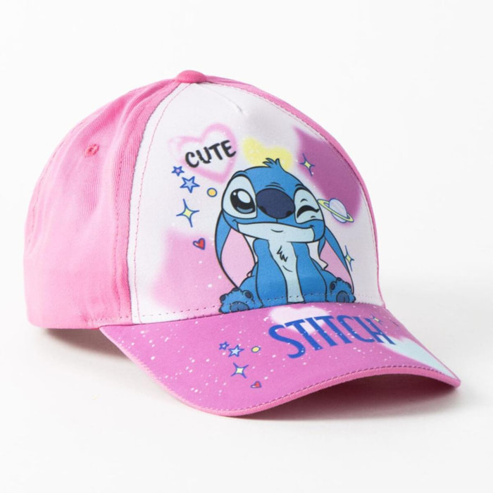 Gorra infantil ajustable Stitch - Color Azul - Talla 53cm