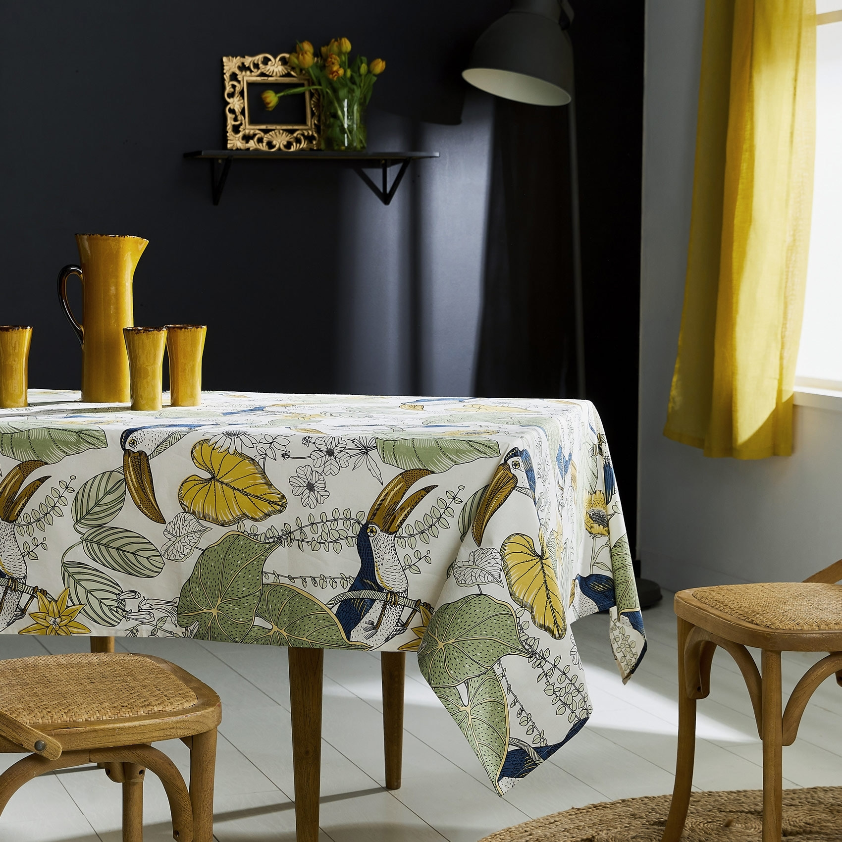 Nappe en coton enduit Brésil - Vert