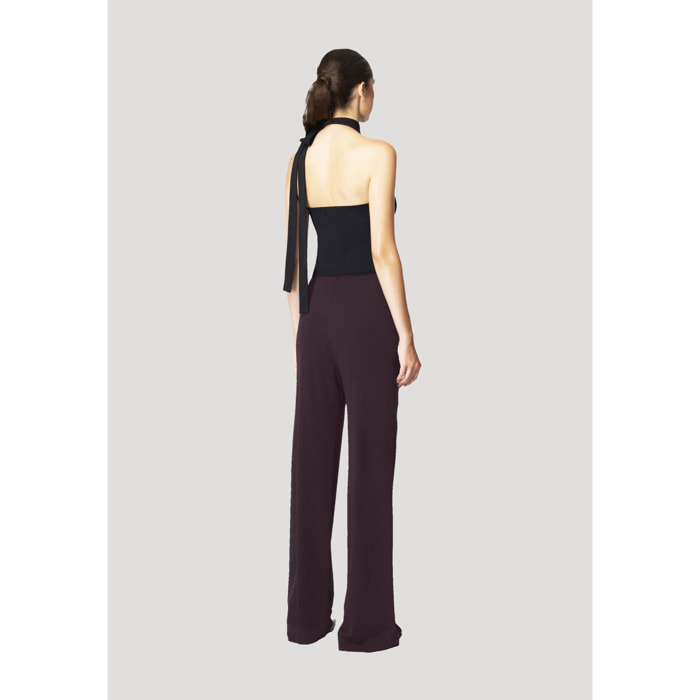 Pantaloni Crepe Couture Trousers