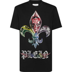 PHILIPP PLEIN Camiseta de cuello redondo y manga corta CHROME