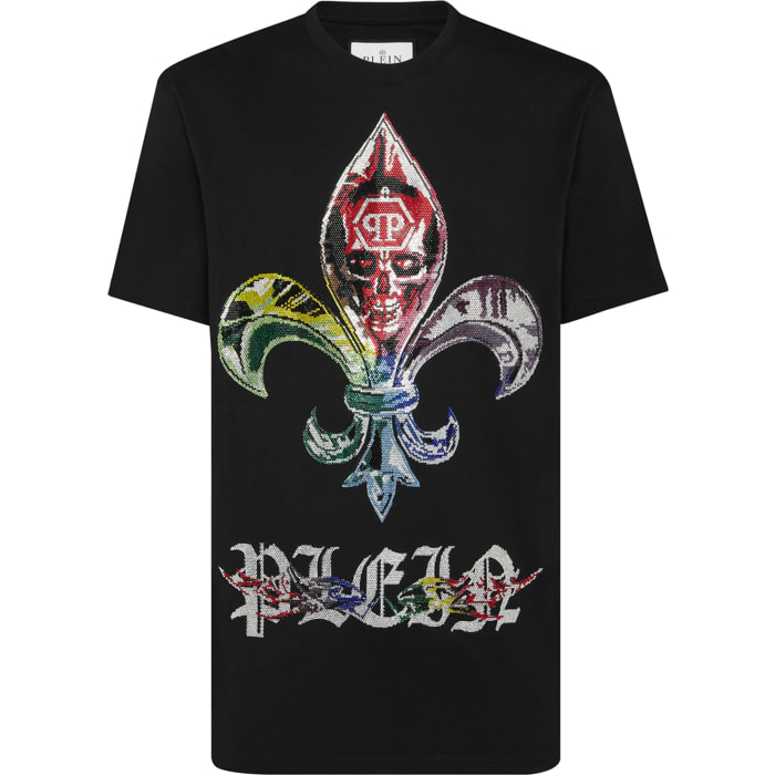 PHILIPP PLEIN Camiseta de cuello redondo y manga corta CHROME