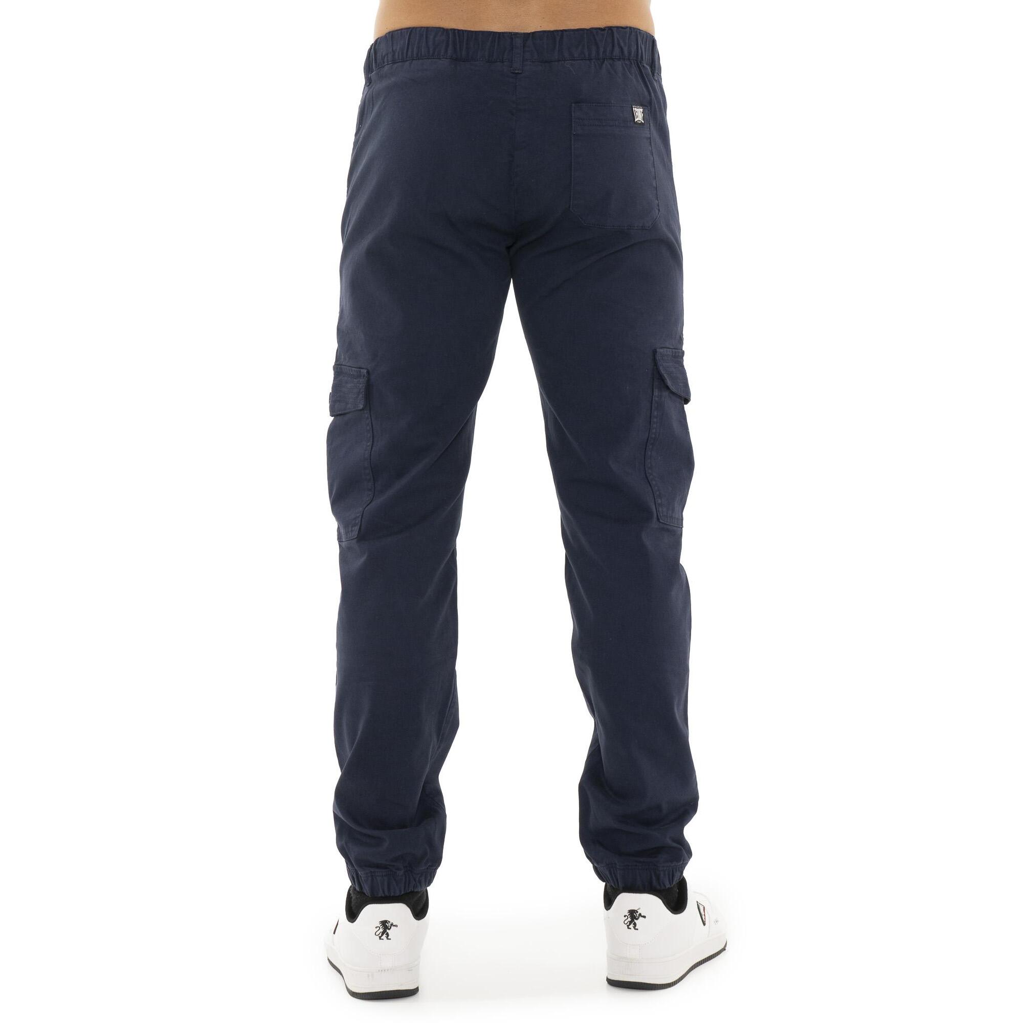 Pantalón cargo hombre Leone 1947 Apparel Soft Basic puños elásticos bolsillos