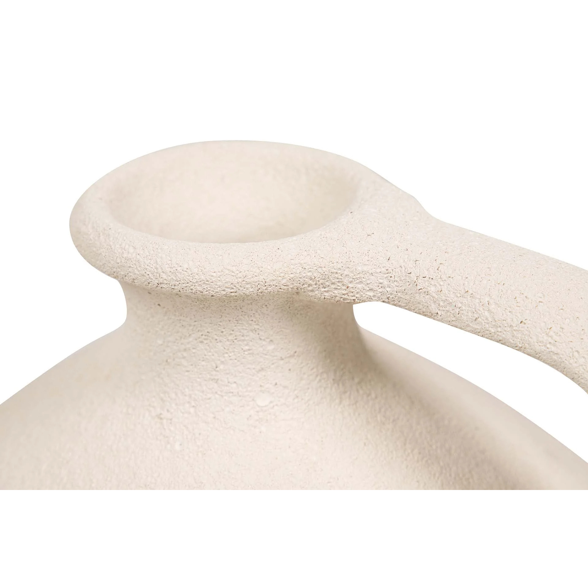 Florero Ceramica Beige 25x25x40 Cm