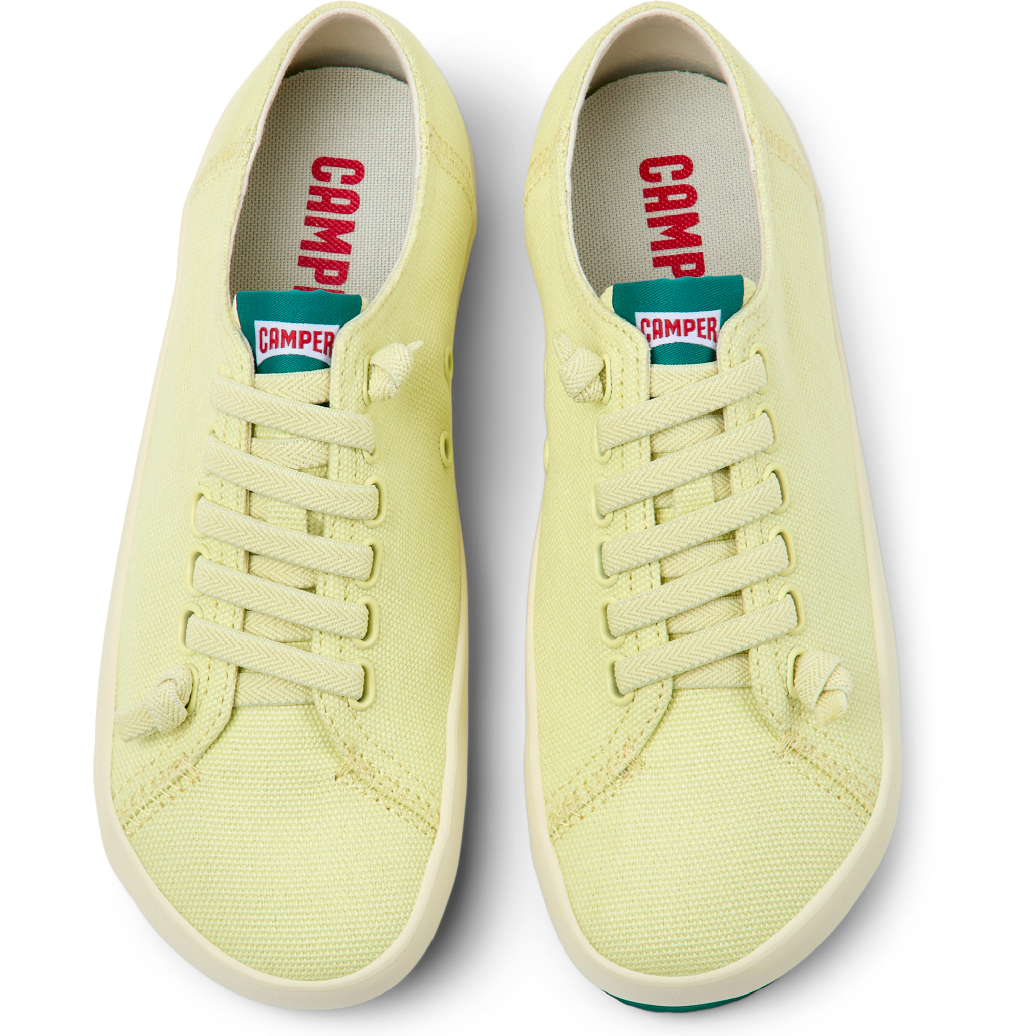 Sneakers - CAMPER Peu Rambla Vulcanizado - Giallo - Tessuto naturale