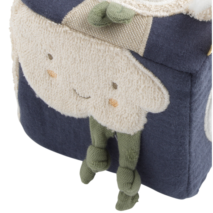 Cube d'activités bébé en coton bio