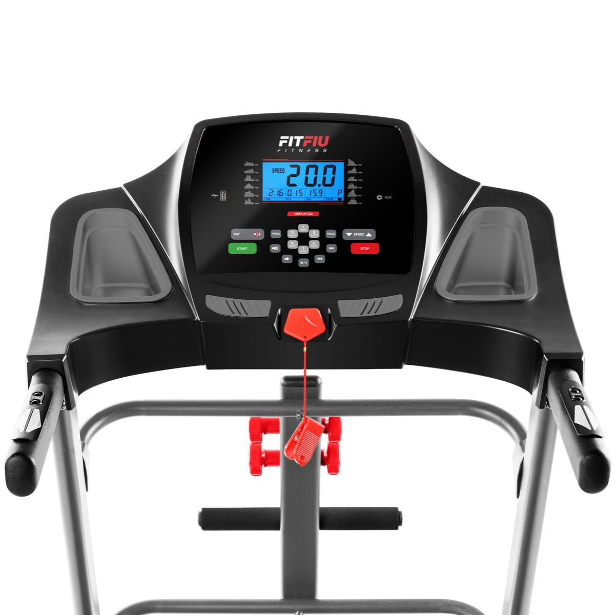 Cinta de correr plegable FITFIU 20km/h pulsómetro y conexión KINOMAP