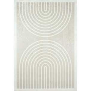 GREGE - Tapis moderne motif arc-en-ciel