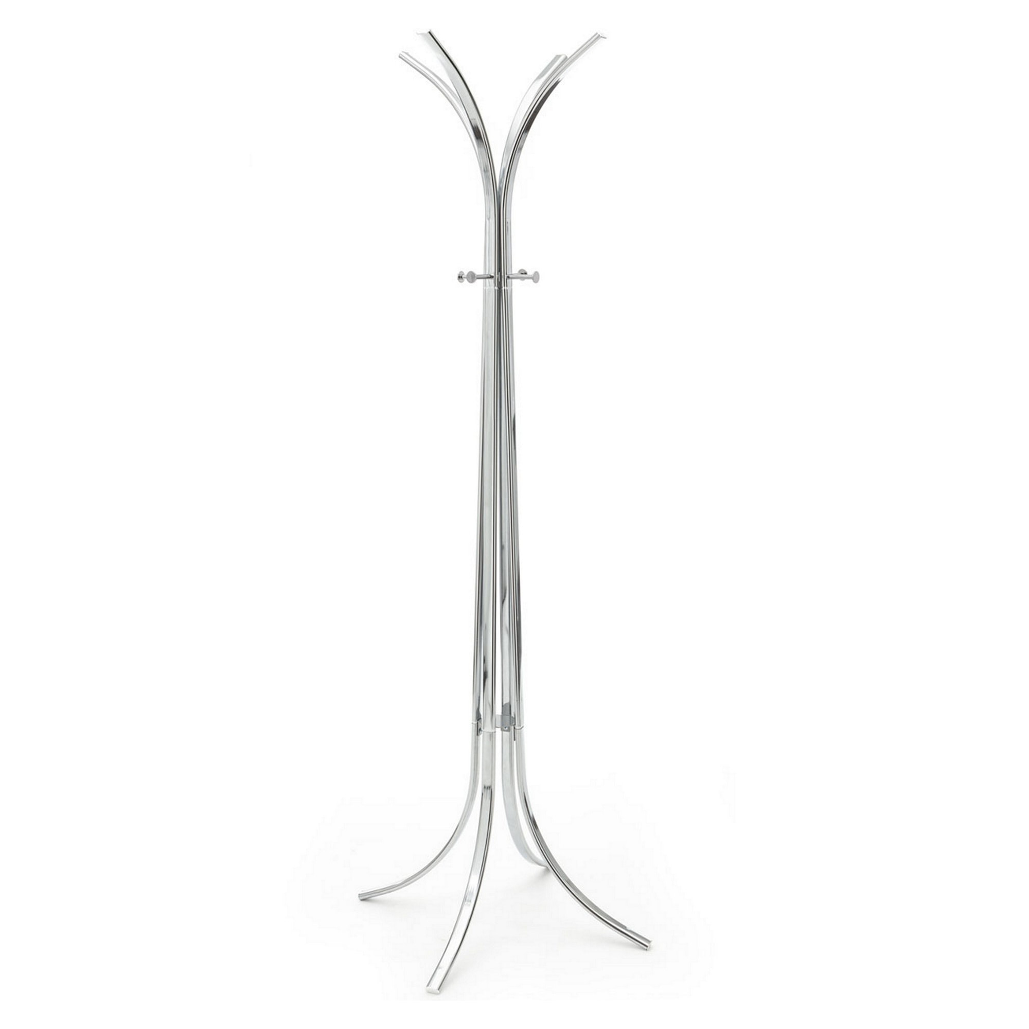 Porte-manteau Tomasucci AMERIGO, en acier et métal, argenté, 62 × 6 × 183 cm
