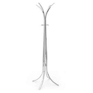 Porte-manteau Tomasucci AMERIGO, en acier et métal, argenté, 62 × 6 × 183 cm