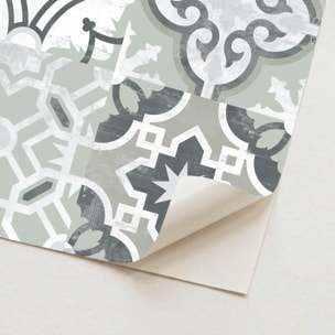 Sticker Sol avec laminat de Protection en Plastique Anti-dérapant | Stickers adhésif Sol - CARREAUX DE CIMENT SOL NATALE - 1 sticker