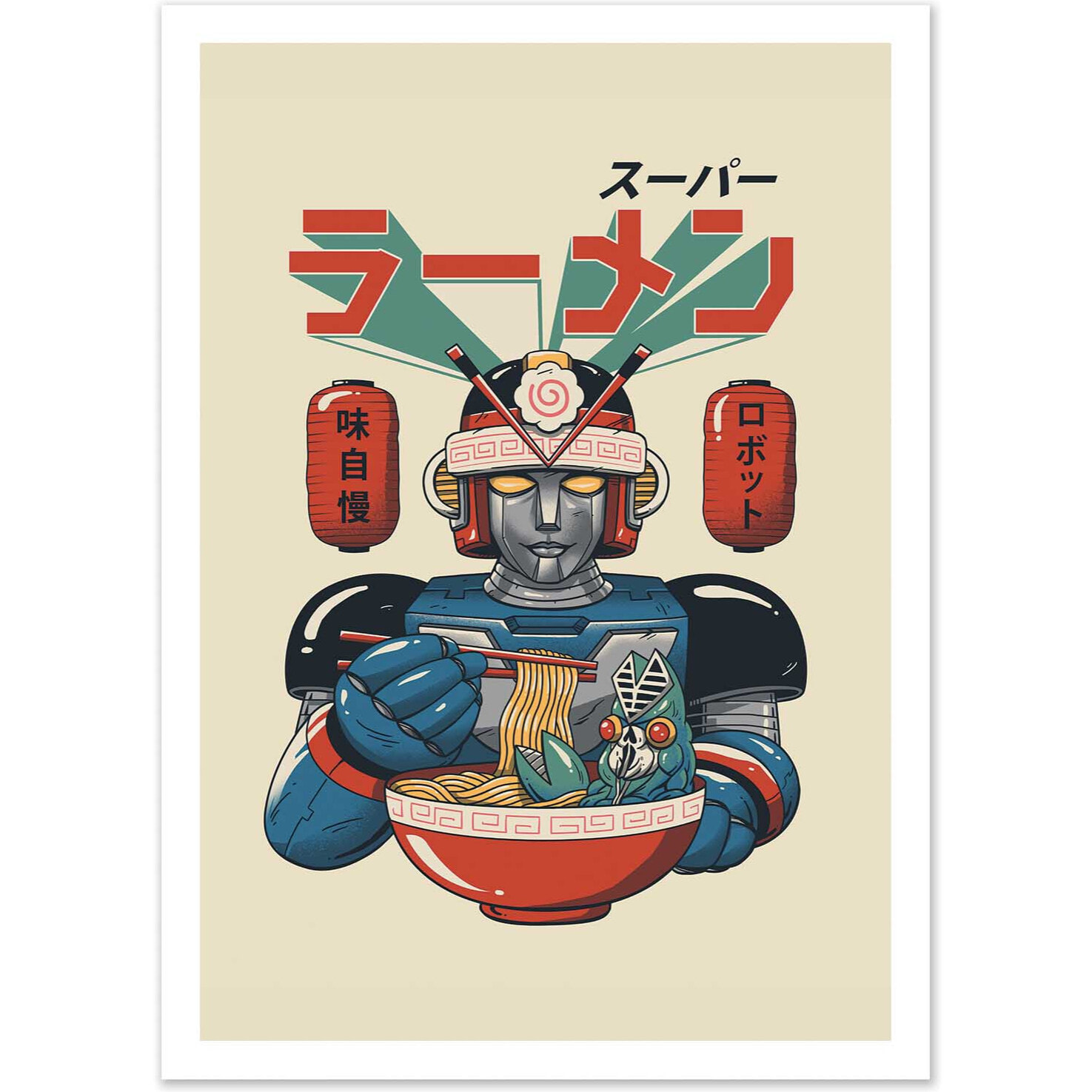 Affiche - Super Ramen Bot - Vincent Trinidad