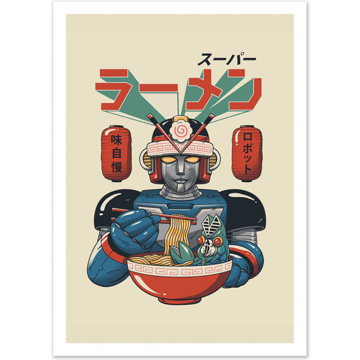 Affiche - Super Ramen Bot - Vincent Trinidad