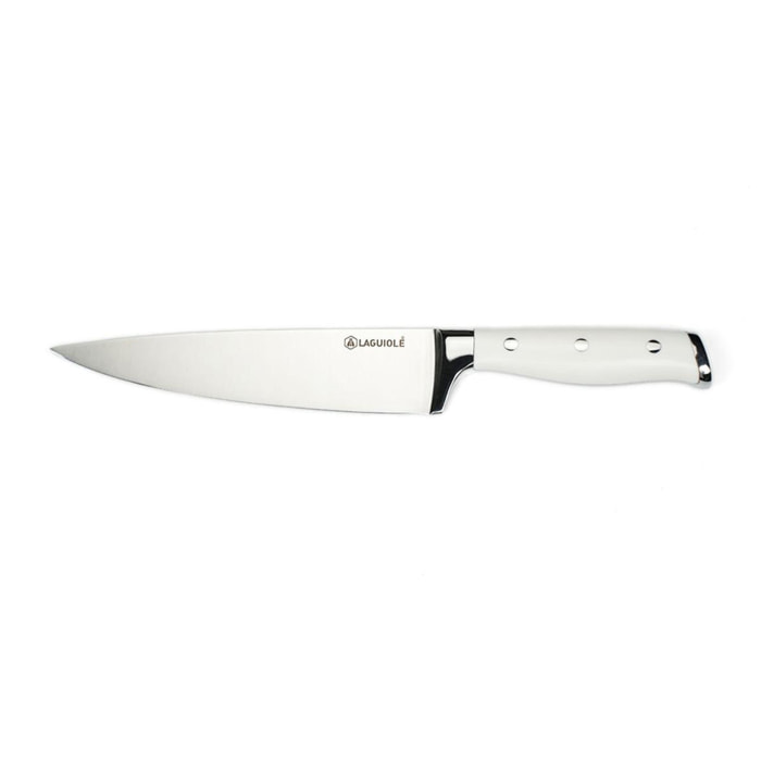 Couteau de chef blanc 34cm - "Elégance"