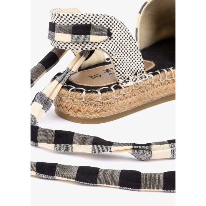 B&W Break&Walk - Sandali estivi in juta con zeppa per donna e bambina