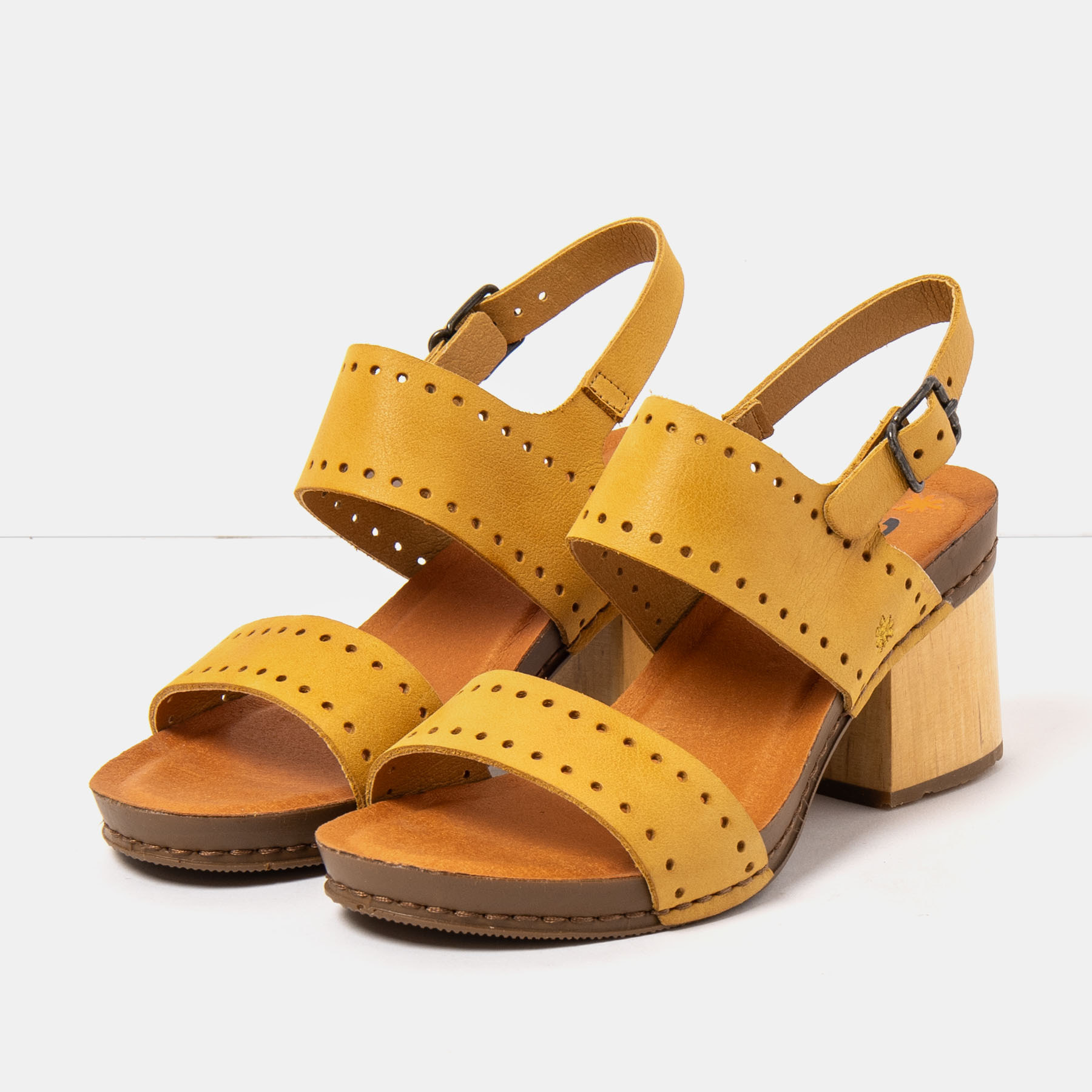 Sandalias con tacón 1864 ROMA YELLOW/ I WISH color Yellow