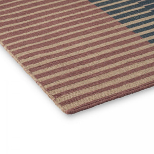 Tapis kilim fait main en laine motif géométrique