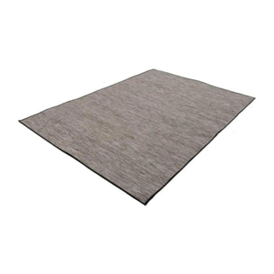 Tapis extérieur 160x220 tissé kilim gris foncé SUNDANCE