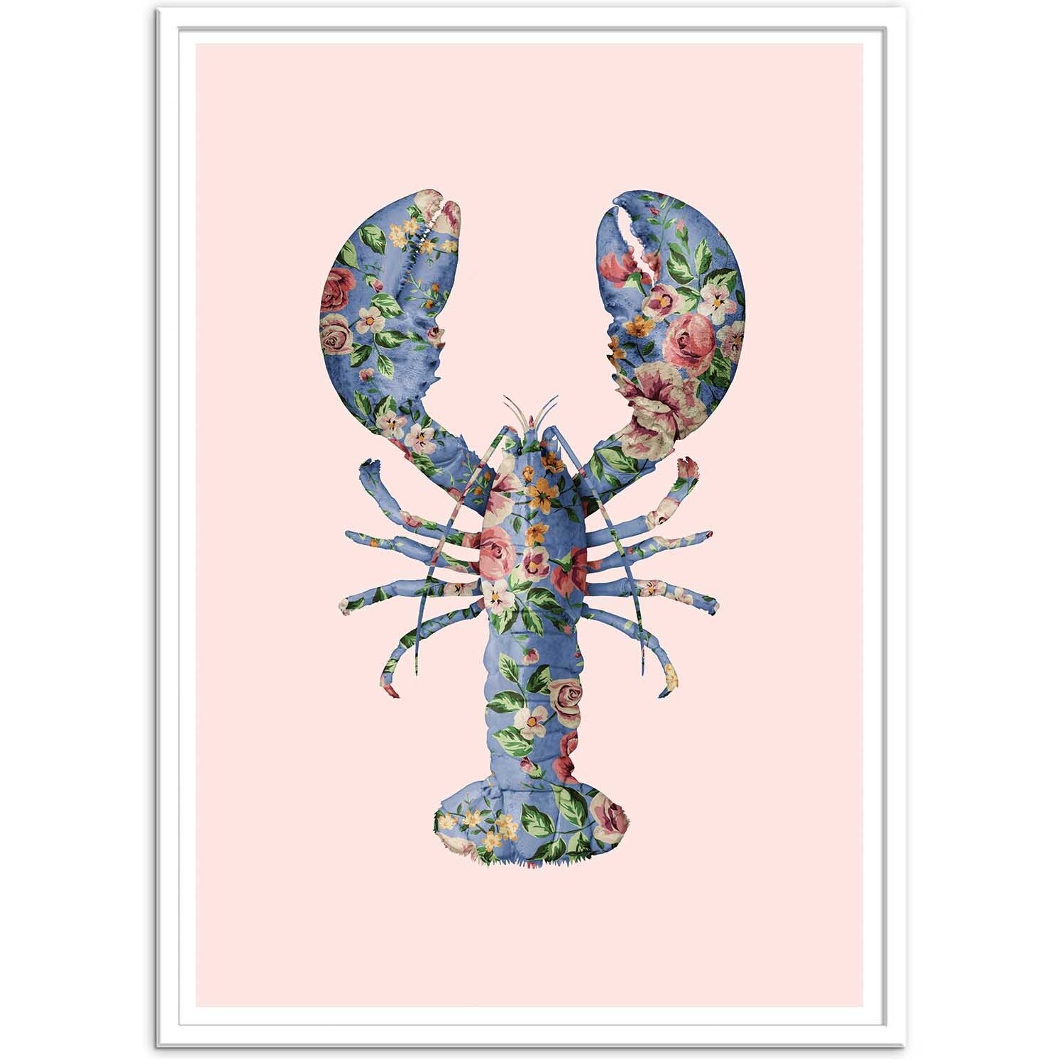 Affiche - Floral lobster - Paul Fuentes