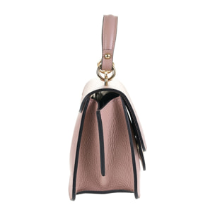 Borsa a mano da donna Made in Italy - Modello Elora Nova - 100% pelle - 23.5 x 15.0 x 10.0 cm