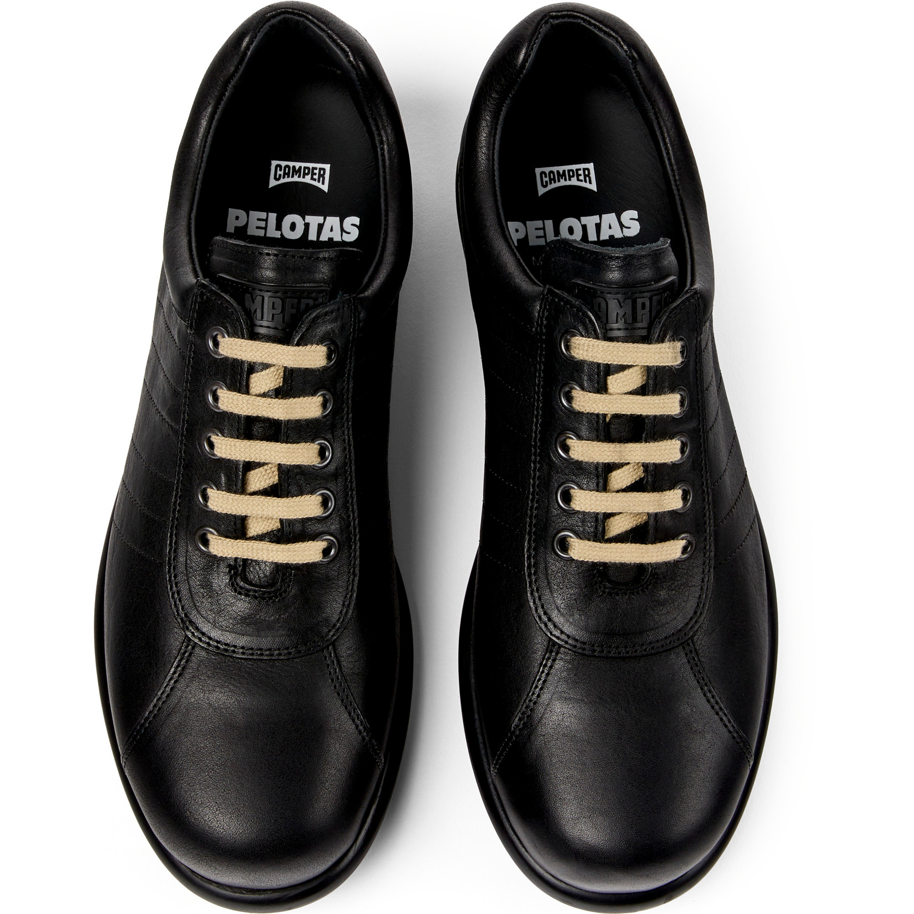 Zapatillas - CAMPER Pelotas Ariel - Negro - Cuero liso