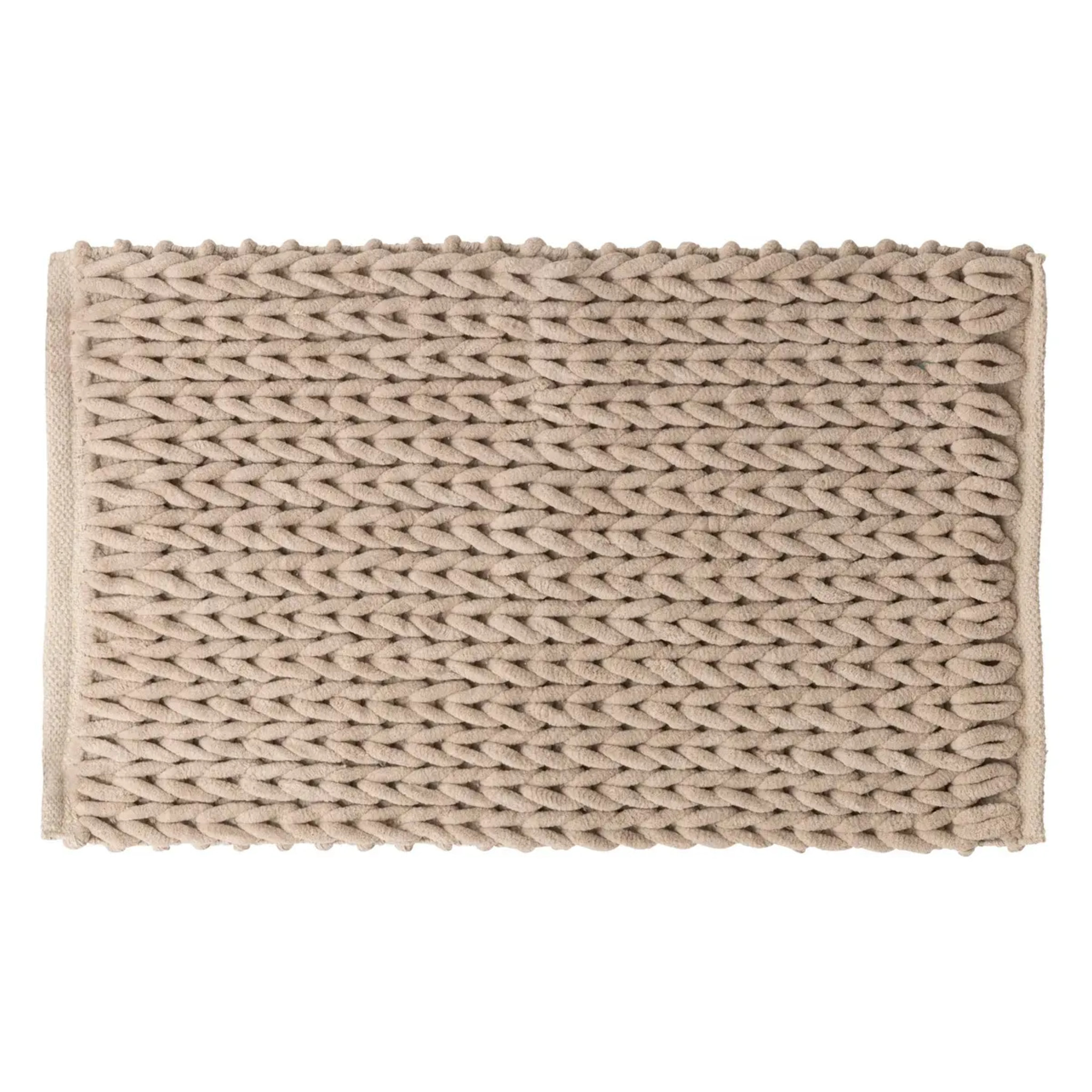 Tapis de bain 50x75 cm Beige naturel Colorama